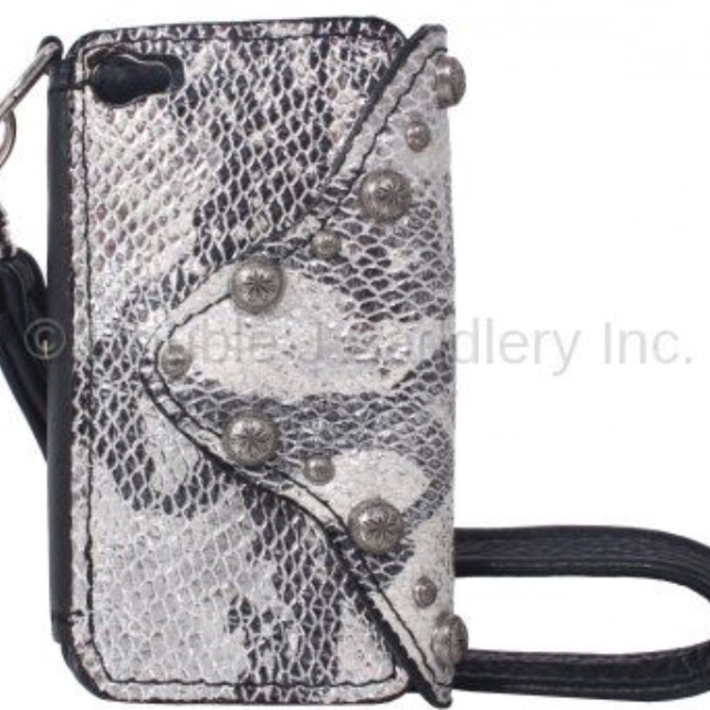 Double j saddlery iphone wristlet